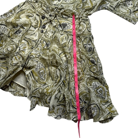 Zara Patterned Shirt Dress Sz S NWT - Picture 6 of 9